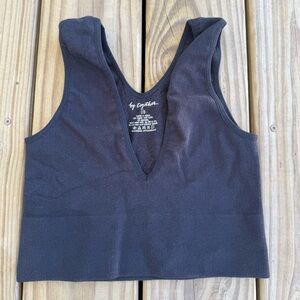 Navy Contoured Bralette Top